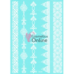 Tatuaje temporare pentru corp HENNA Alb W310